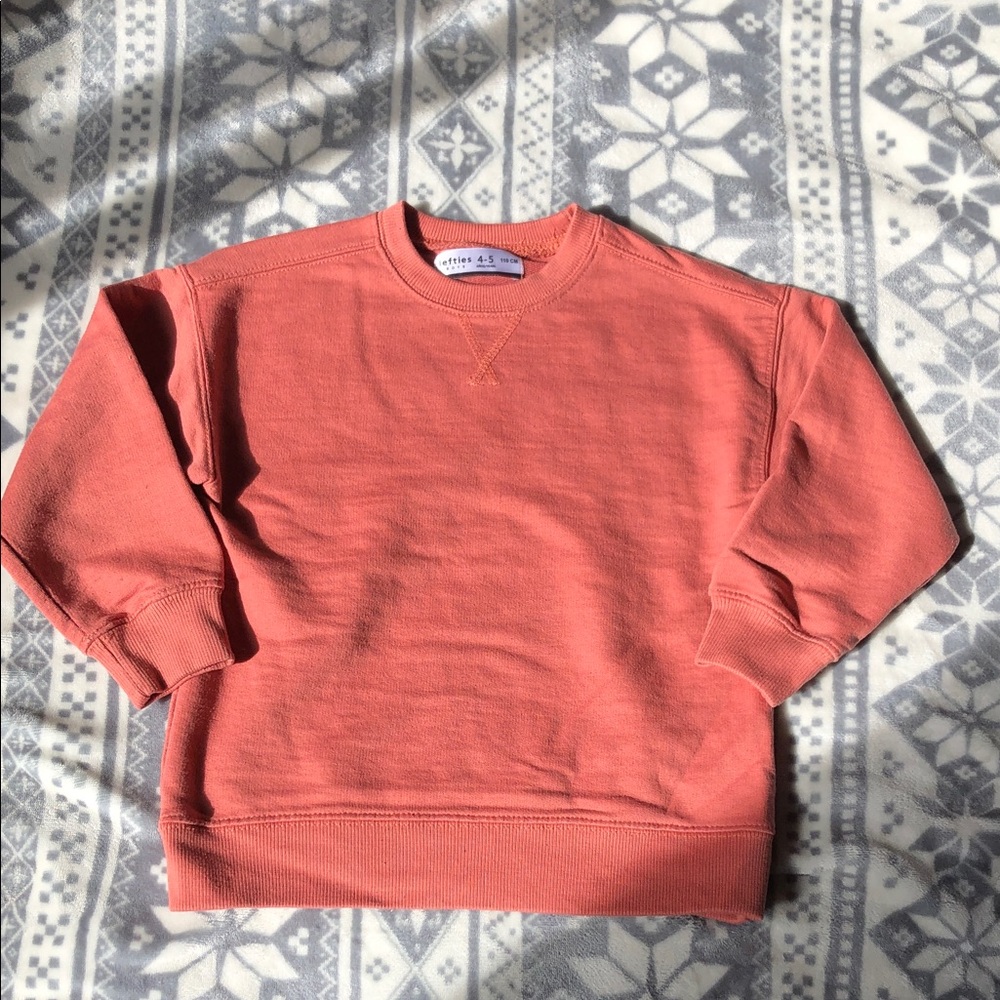 Kids Coral Crewneck Sweatshirt 4-5